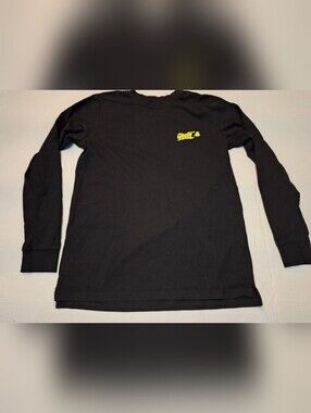 Ghost Lifestyle Shirt Mens Medium Black Long Sleeve Graphic Double Sided Logo
